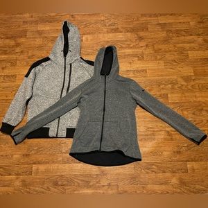 Nike woman’s dri fit fleece lined zip up bundle with Amongst Others fleece
